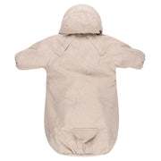 Beige Reflective Merino Wool-Lined Spring/Autumn Bunting Pram Suit
