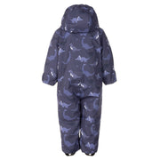 Blue Dinosaur Print Spring/Autumn Overall