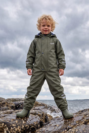 Kids’ Insulated Rain Suit – Green