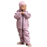 Kids’ Rain Jacket and Dungaree Set – Lilac and Pink
