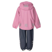 Kids’ Rain Jacket and Dungaree Set – Pink and Blue