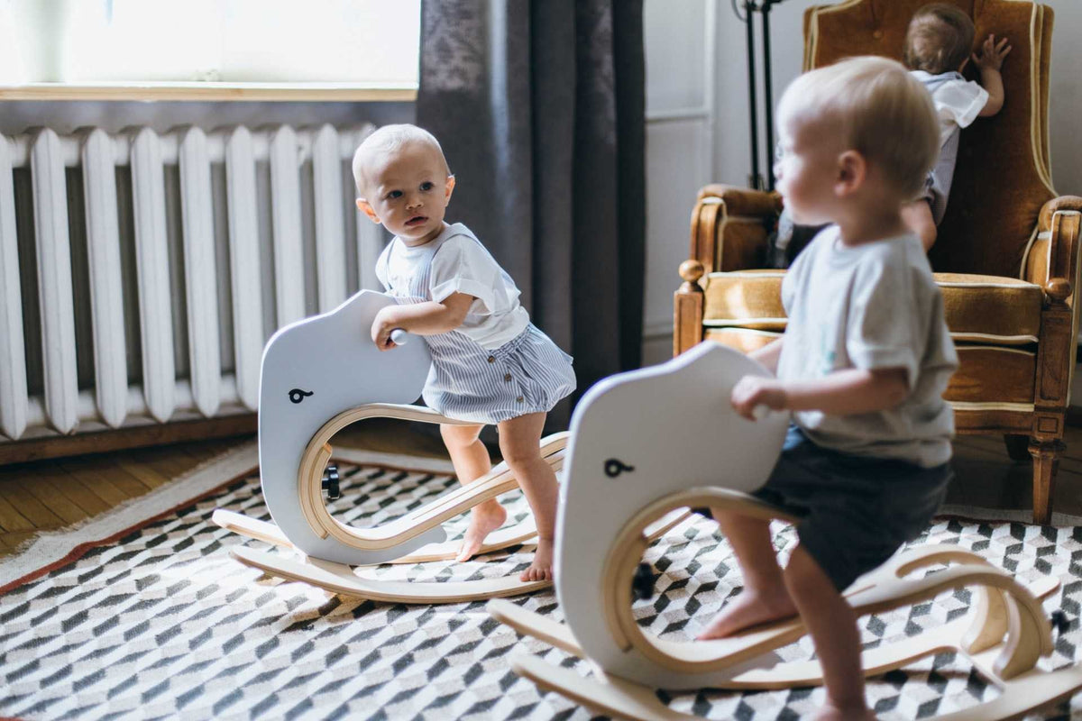 leg&go Rocking Elephant – gungtillbehör till Balance Bike, grå