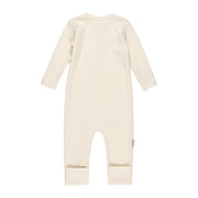 Merino Wool Baby Overall – White