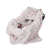 Pink Baby Blanket with Harness Slots