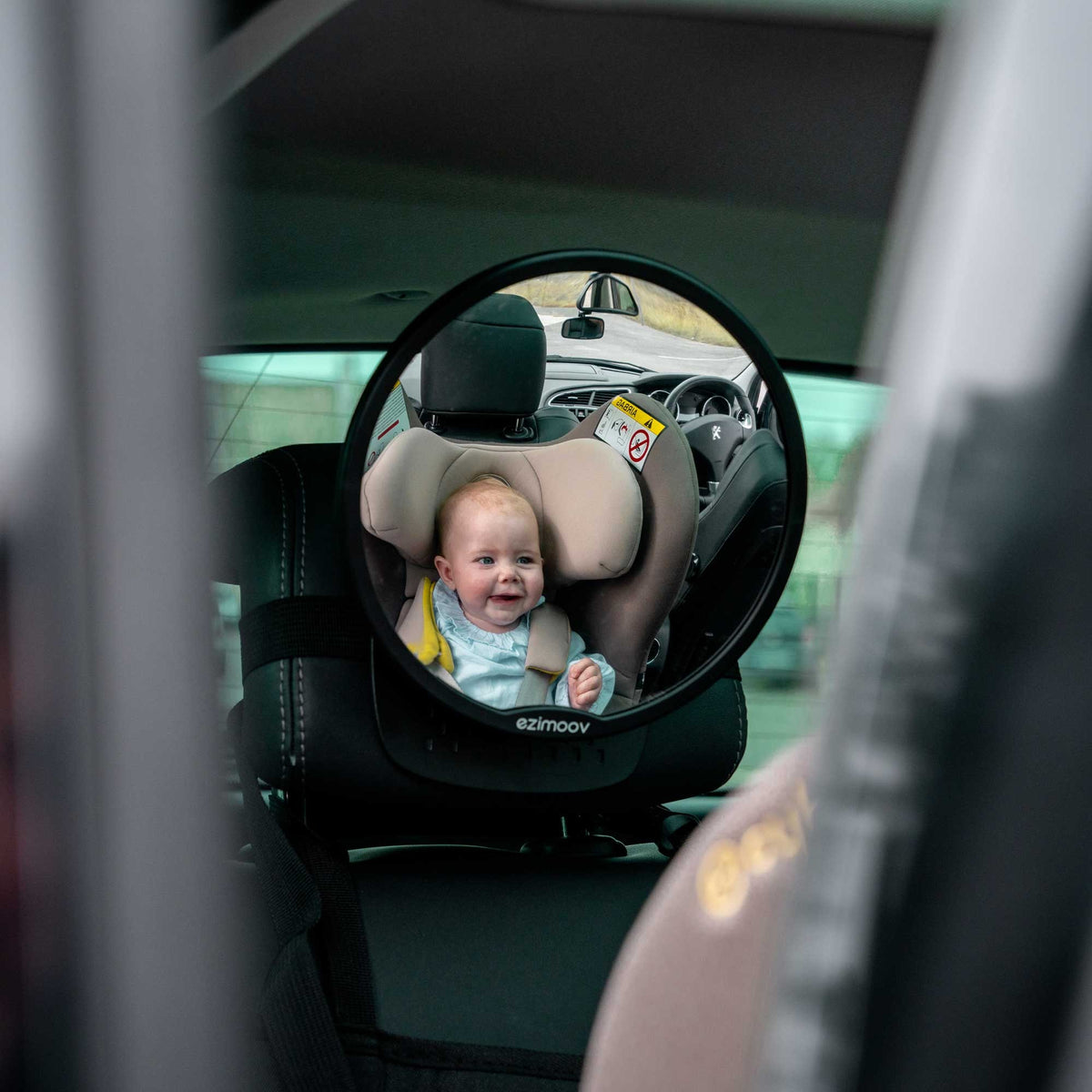 Round Rear Facing Car Seat Mirror