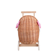 Wicker Stories dockvagn Lili – rosa bäddset