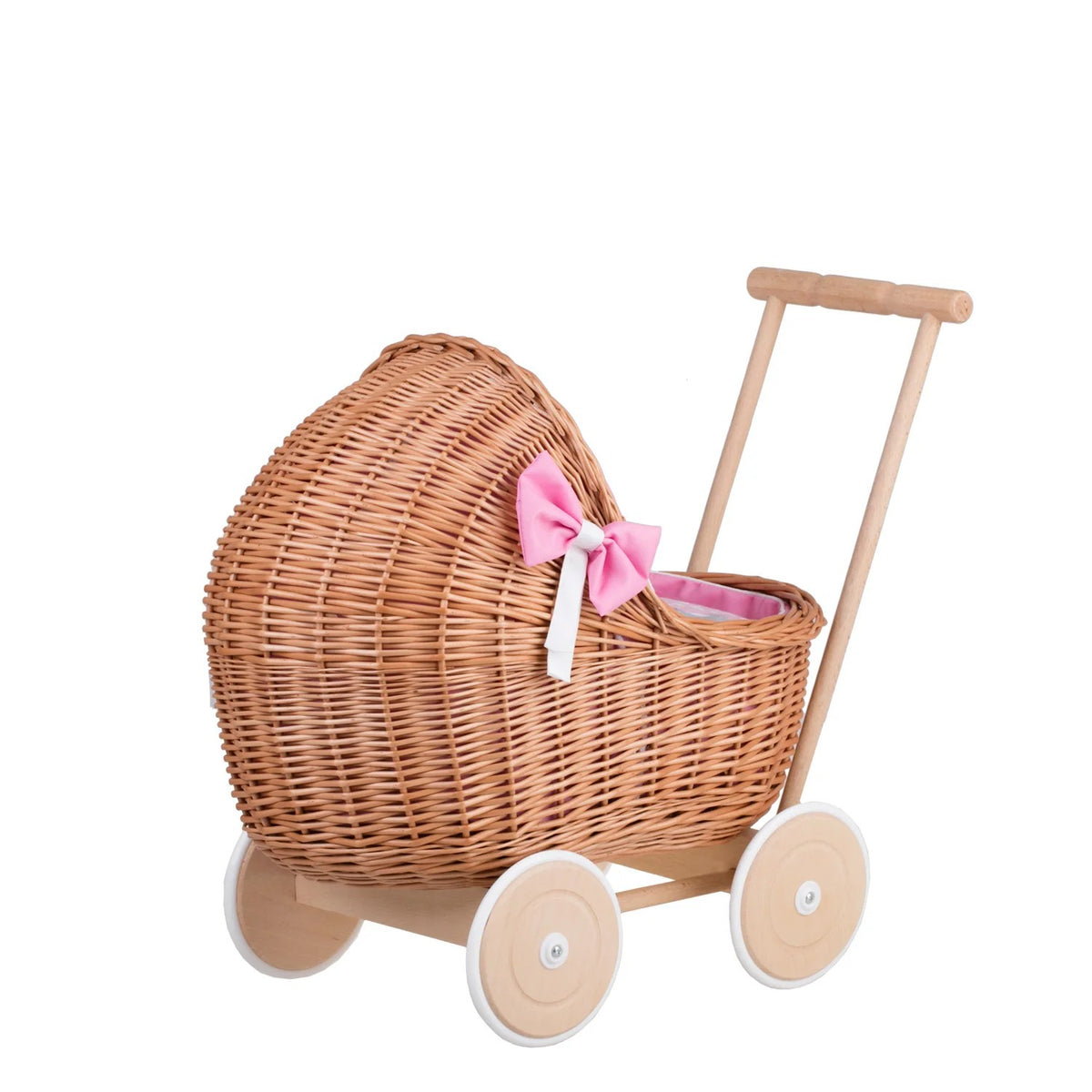 Wicker Stories dockvagn Lili – rosa bäddset