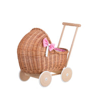 Wicker Stories dockvagn Lili – rosa bäddset